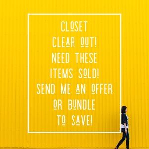My closet is on sale!